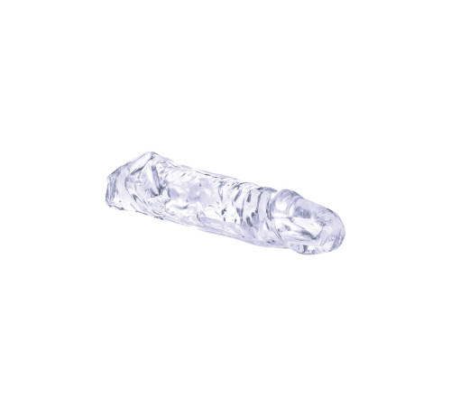 Прозрачная насадка-удлинитель Length Enhancer With Bullet с подхватом - 22,3 см.