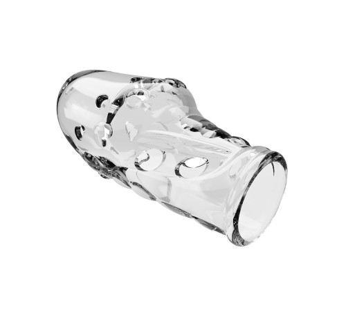 Прозрачная насадка на пенис Booker - 8 см.