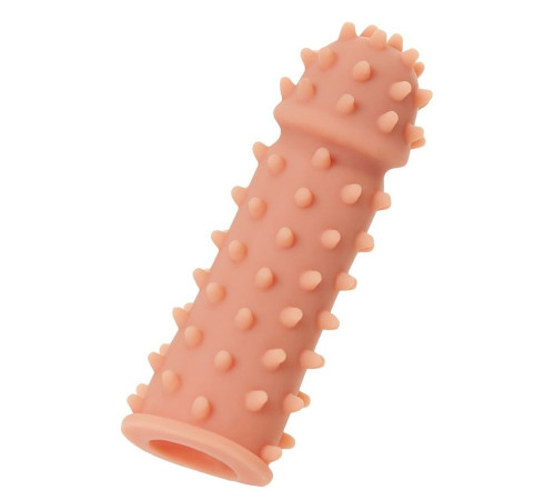 Насадка на фаллос с шипами и бугорками Extreme Sleeve 003 M-size - 14,7 см.