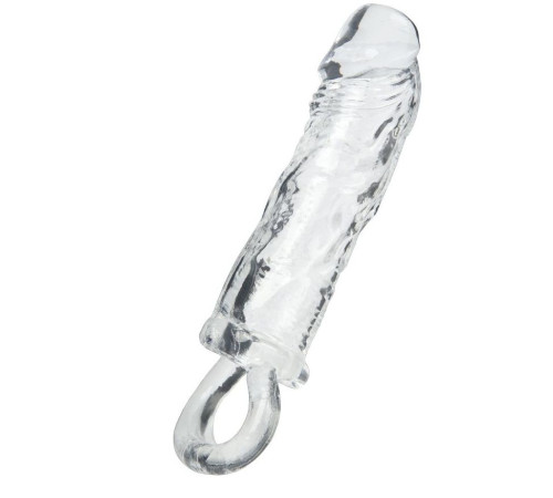 Прозрачная насадка с петлёй для фиксации - 14 см.