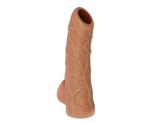 Заказать Телесная открытая насадка-реалистик с подхватом мошонки Nude Sleeve M - 12 см. Заказать Телесная открытая насадка-реалистик с подхватом мошонки Nude Sleeve M - 12 см.
