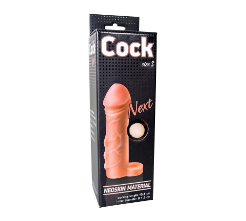Фаллоудлинитель с кольцом COCK size S - 13,5 см. Фаллоудлинитель с кольцом COCK size S - 13,5 см.