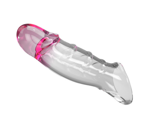 Прозрачная удлиняющая насадка на пенис Darnel