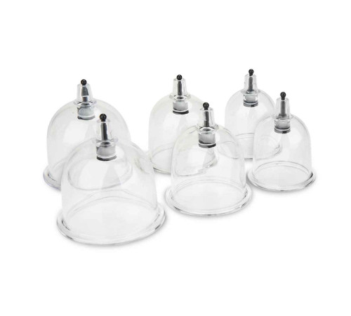 Набор из 6 вакуумных банок с насосом Erotic Suction Cupping Set