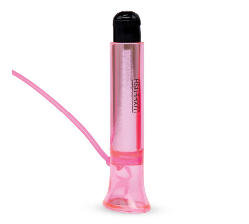 Розовый вакуумный стимулятор для клитора с вибрацией Vibrating Clitoral Pump with Quick Release