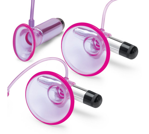 Фиолетовая вибропомпа для клитора и сосков Vibrating Nipple Suckers with Clitoral Pump and Quick Release Фиолетовая вибропомпа для клитора и сосков Vibrating Nipple Suckers with Clitoral Pump and Quick Release