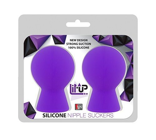 Фиолетовые присоски для груди LIT-UP NIPPLE SUCKERS SMALL PURPLE