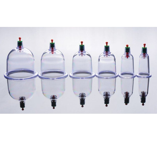 Набор помп для стимуляции Sukshen 6 Piece Cupping Set with Acu-Points Набор помп для стимуляции Sukshen 6 Piece Cupping Set with Acu-Points
