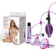 Заказать Фиолетовая вибропомпа для клитора и сосков Vibrating Nipple Suckers with Clitoral Pump and Quick Release