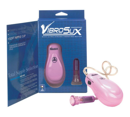 Розовый вибростимулятор для сосков VibroSux Розовый вибростимулятор для сосков VibroSux