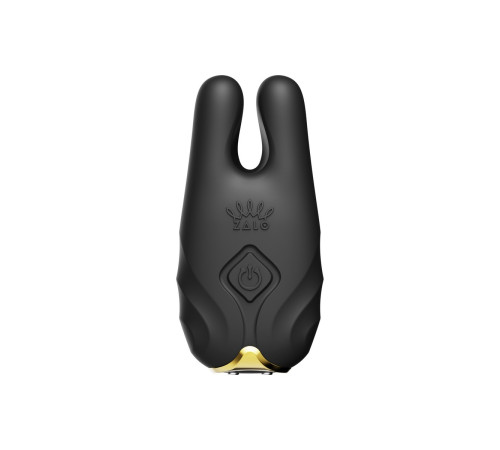 Черные виброзажимы на соски Nave