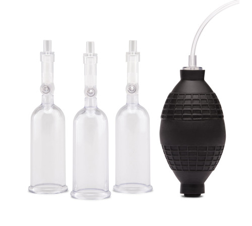 Вакуумная помпа для клитора и сосков Nipple Suckers with Clitoral Pump Вакуумная помпа для клитора и сосков Nipple Suckers with Clitoral Pump