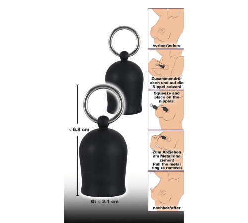 Помпы для сосков Black Velvets Nipple Suckers