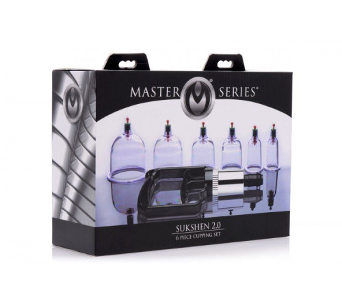 Набор помп для стимуляции Sukshen 6 Piece Cupping Set with Acu-Points Набор помп для стимуляции Sukshen 6 Piece Cupping Set with Acu-Points