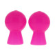 Заказать Розовые вакуумные помпы для сосков NIPPLE SUCKER PAIR IN SHINY PINK
