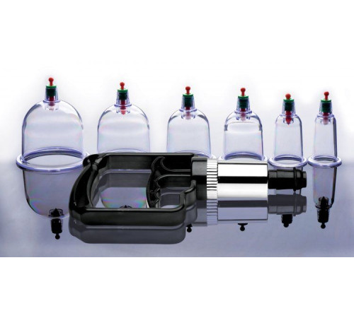 Набор помп для стимуляции Sukshen 6 Piece Cupping Set with Acu-Points Набор помп для стимуляции Sukshen 6 Piece Cupping Set with Acu-Points
