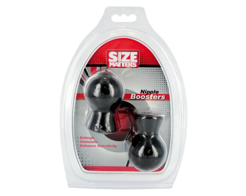 Заказать Черные присоски для сосков Size Matters Nipple Boosters Заказать Черные присоски для сосков Size Matters Nipple Boosters