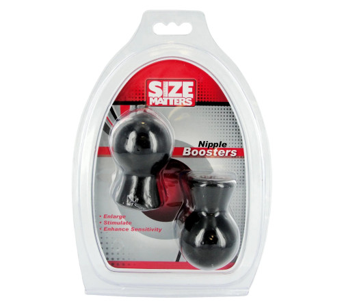 Черные присоски для сосков Size Matters Nipple Boosters
