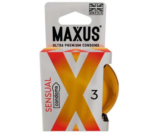 Презервативы анатомической формы Maxus Sensual - 3 шт.
