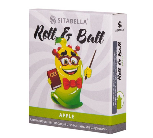 Стимулирующий презерватив-насадка Roll   Ball Apple