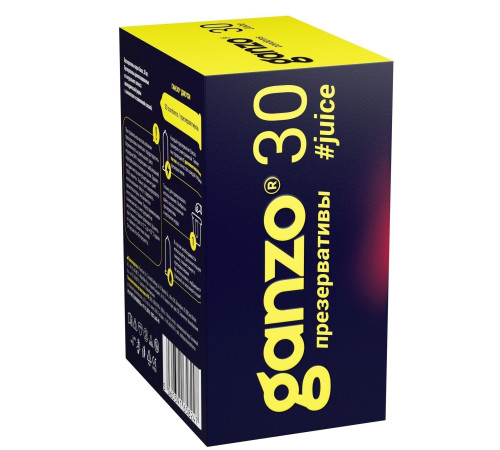 Ароматизированные презервативы Ganzo Juice - 30 шт.