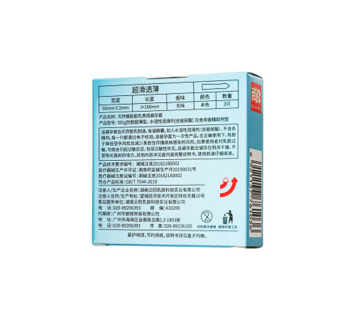 Ультратонкие презервативы Elasun Ultra-thin and Smooth - 3 шт.