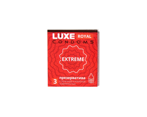 Заказать Текстурированные презервативы LUXE Royal Extreme - 3 шт. Заказать Текстурированные презервативы LUXE Royal Extreme - 3 шт.