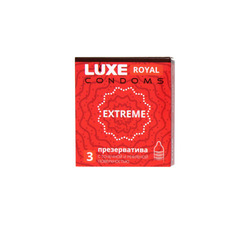 Текстурированные презервативы LUXE Royal Extreme - 3 шт. Текстурированные презервативы LUXE Royal Extreme - 3 шт.