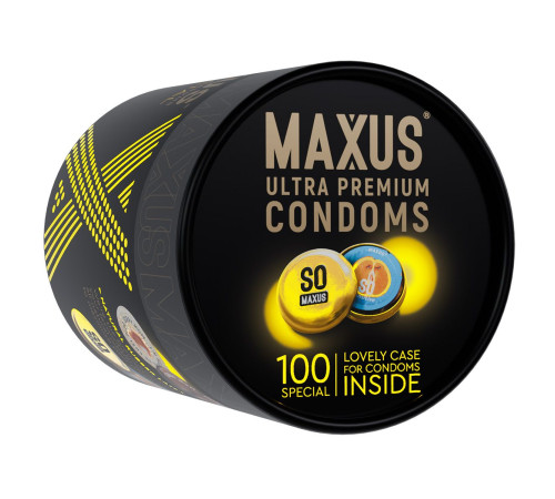 Текстурированные презервативы в кейсе MAXUS So Much Sex - 100 шт.