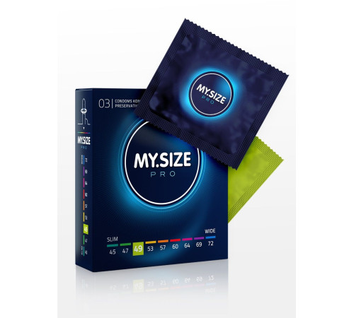 Презервативы MY.SIZE размер 49 - 3 шт.