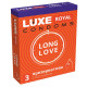 Заказать Презервативы с продлевающим эффектом LUXE Royal Long Love - 3 шт.