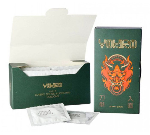 Презервативы YOKIRO Mix - 12 шт.