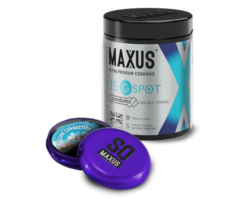 Заказать Гладкие презервативы Maxus G spot с двойной спиралью - 15 шт. Заказать Гладкие презервативы Maxus G spot с двойной спиралью - 15 шт.