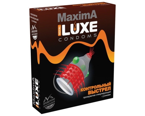 Заказать Презерватив LUXE Maxima «Контрольный выстрел» - 1 шт.