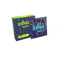 Светящиеся в темноте презервативы Expert Neon - 3 шт.