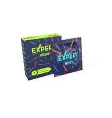 Светящиеся в темноте презервативы Expert Neon - 3 шт.