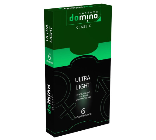 Супертонкие презервативы DOMINO Classic Ultra Light - 6 шт.