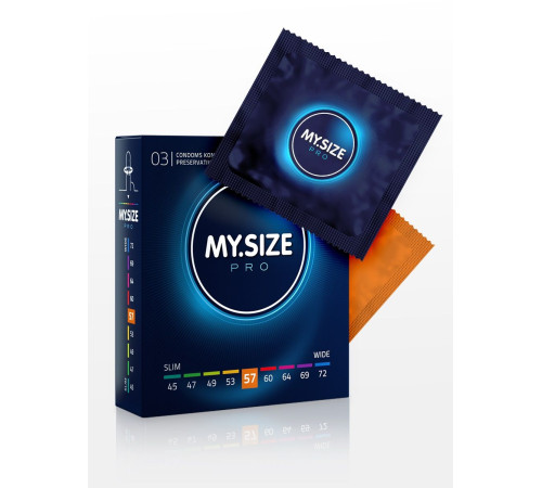 Презервативы MY.SIZE размер 57 - 3 шт.