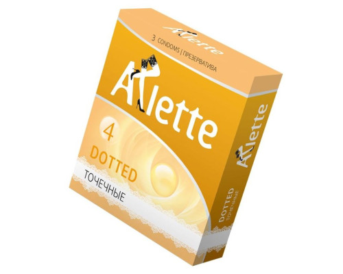 Заказать Презервативы Arlette Dotted с точечной текстурой - 3 шт.