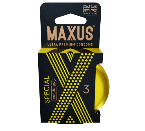 Презервативы с точками и рёбрами в железном кейсе MAXUS Special - 3 шт. Презервативы с точками и рёбрами в железном кейсе MAXUS Special - 3 шт.