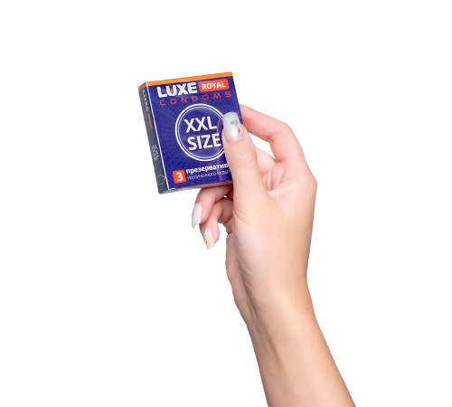 Презервативы увеличенного размера LUXE Royal XXL Size - 3 шт.