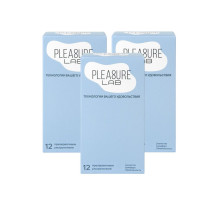 Набор из 3 упаковок ультратонких презервативов Pleasure Lab (по 12 шт.)