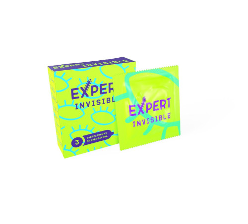Ультратонкие презервативы Expert Invisible - 3 шт.