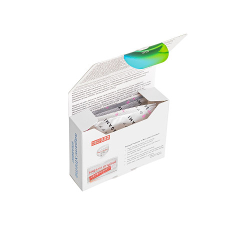 Презервативы Sagami Xtreme Mint с ароматом мяты - 3 шт.