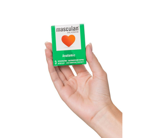 Презервативы анатомической формы Masculan Anatomic - 3 шт.
