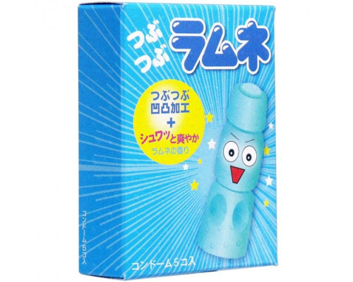 Заказать Презервативы Sagami Studded Lemonade с ароматом лимонада - 5 шт.