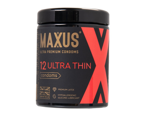 Заказать Ультратонкие презервативы MAXUS Ultra Thin - 12 шт.