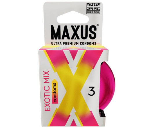 Ароматизированные презервативы Maxus Exotic Mix - 3 шт.