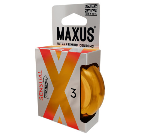 Презервативы анатомической формы Maxus Sensual - 3 шт.