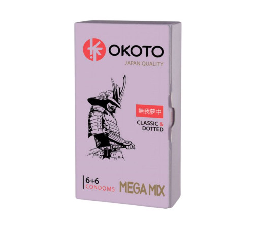 Презервативы OKOTO Mega Mix - 12 шт.